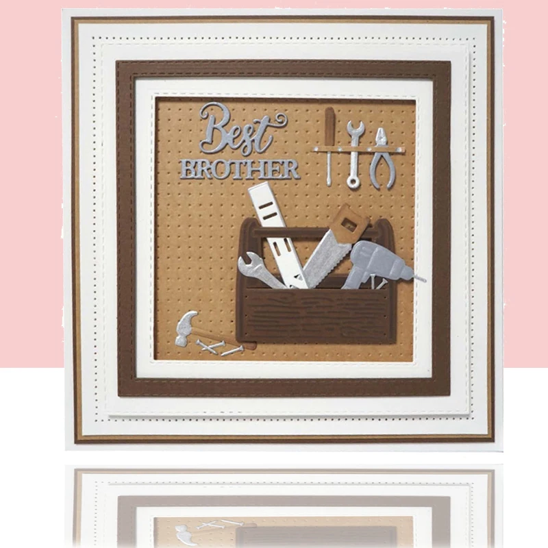 Инструменты с деревянной коробкой для резки металла трафареты DIY скрапбукинга