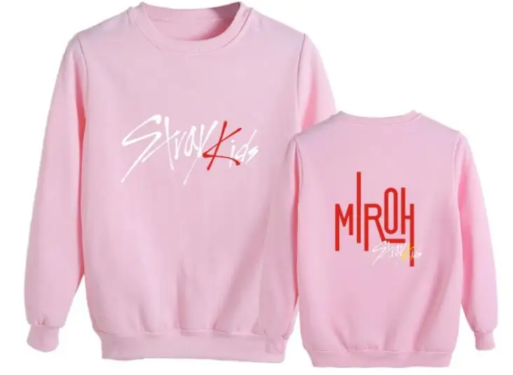 Новое поступление kpop straykids новый альбом miroh же печать Круглая горловина флисовые