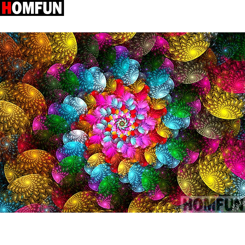 

Алмазная живопись HOMFUN «цветы», картина из квадратных/круглых страз «сделай сам», вышивка крестиком, домашний декор, A07486