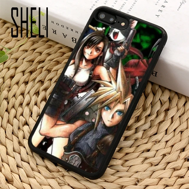 SHELI Final Fantasy VII FF7 чехол для телефона аниме iPhone 6 S 7 8 X XR XS max 5 5S SE Samsung Galaxy S6 S7 edge S8 S9 Plus |