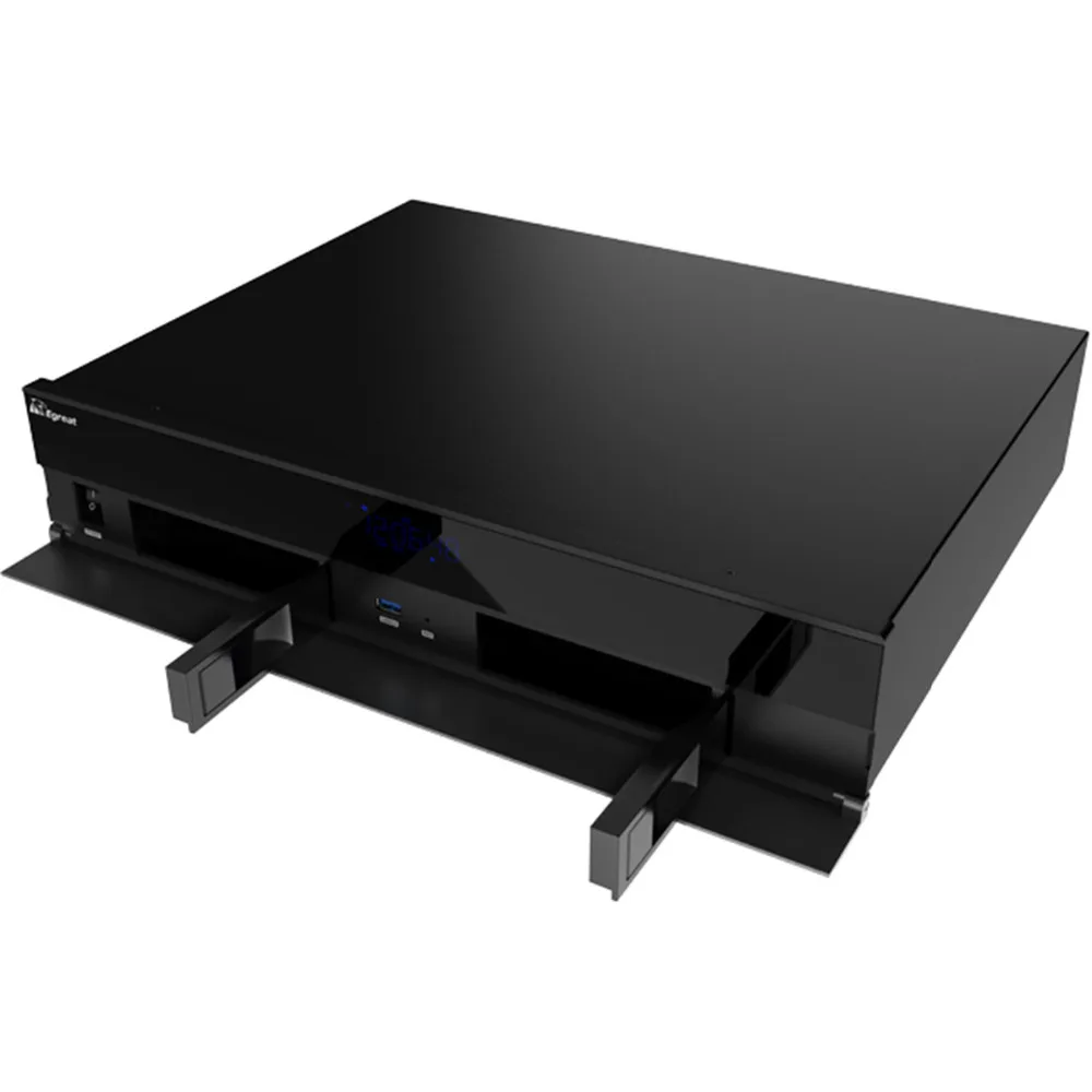 Высококлассный Egreat A13 4 K Ultra HD Smart медиаплеер Android tv Box BT4.0 2,4G/5G WiFi с 2x3,5 дюймов HDD лоток Dolby Atmos