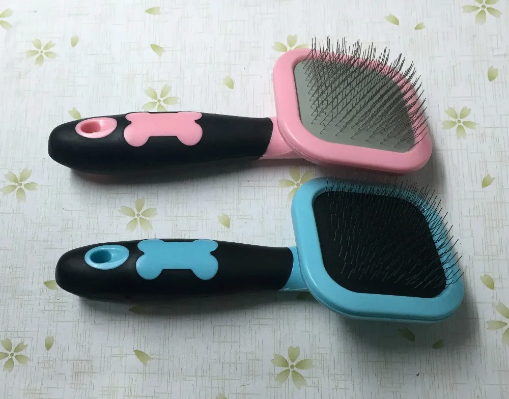 

4pcs Cat Dog Accessories Soft Comfortable Plastic Handle Hair Removal Brush Airbag Pet Grooming Pin Comb Steel Needles For Puppy