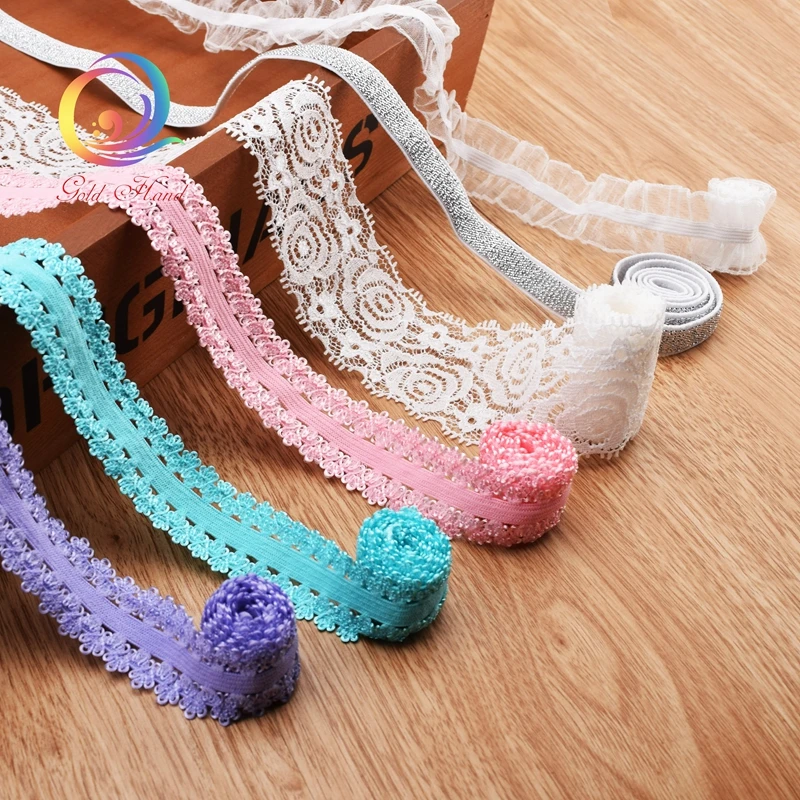 

5 Meter/Piece or 6 Meter/Lot ,Stretch Lace Ribbon ,DIY Handmade Accessories,Craft & Gift Packing/Child Dress&Headband/Decoration