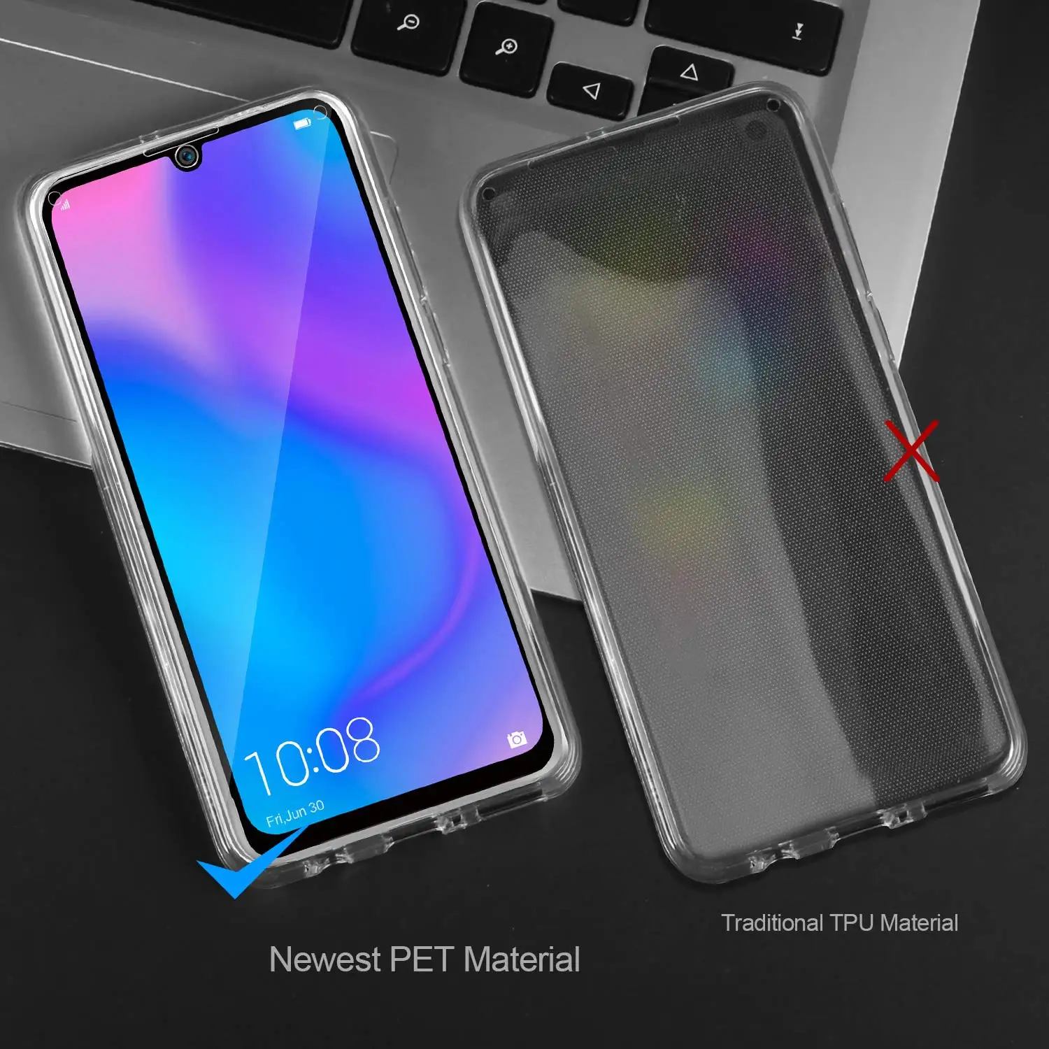 Передний и задний Прозрачный чехол для huawei P30 P20 Lite Коврики 20 Pro нет DOT Коврики 20 P30 накладка из силикона и термополиуретана Souple 360 полная защита корпуса