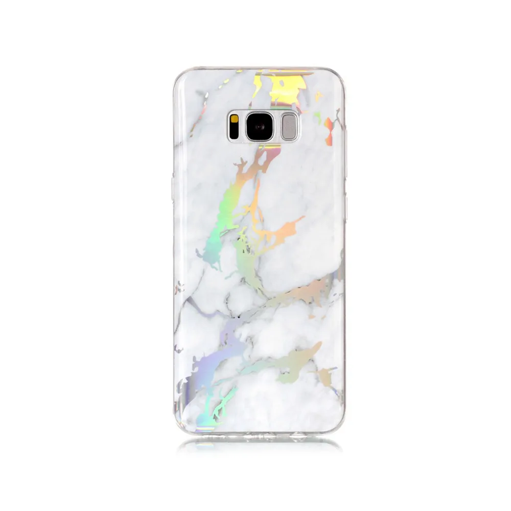 Кимвуд Телефон чехол для samsung Galaxy S6 край Силиконовые Мягкий Мрамор Coque Чехлы S7 S8 Plus