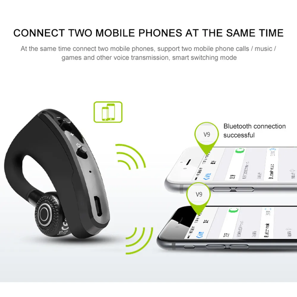 JQAIQ Handsfree Беспроводные Bluetooth наушники с шумоподавлением Бизнес Беспроводная
