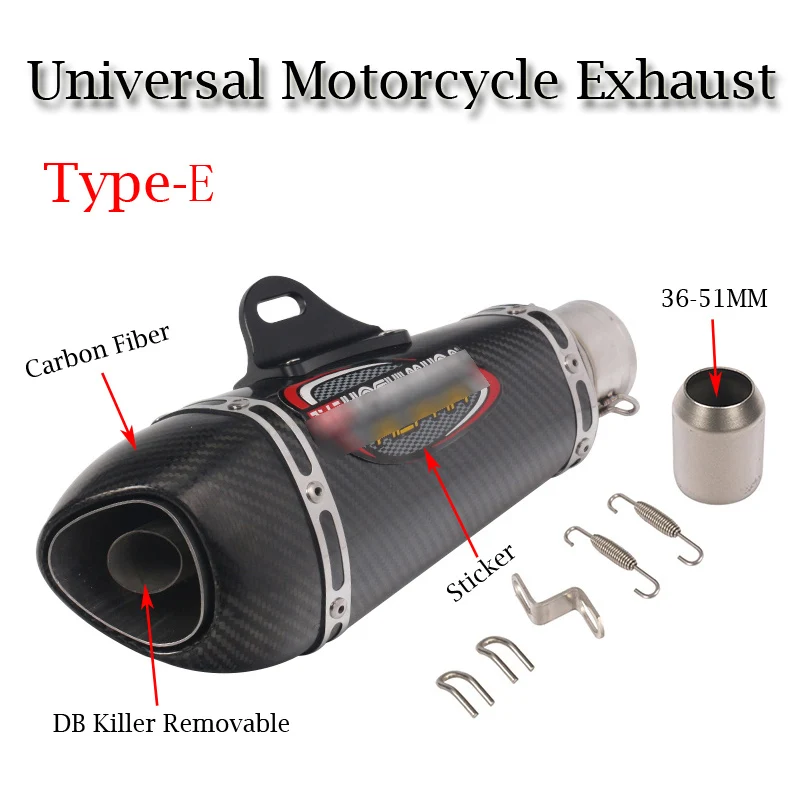 Универсальный мотоцикл Yoshimura выхлопная труба Escape модифицированный углеродный глушитель дБ убийца глушитель для Ninja 400 GSXR600 K6 KTM R15