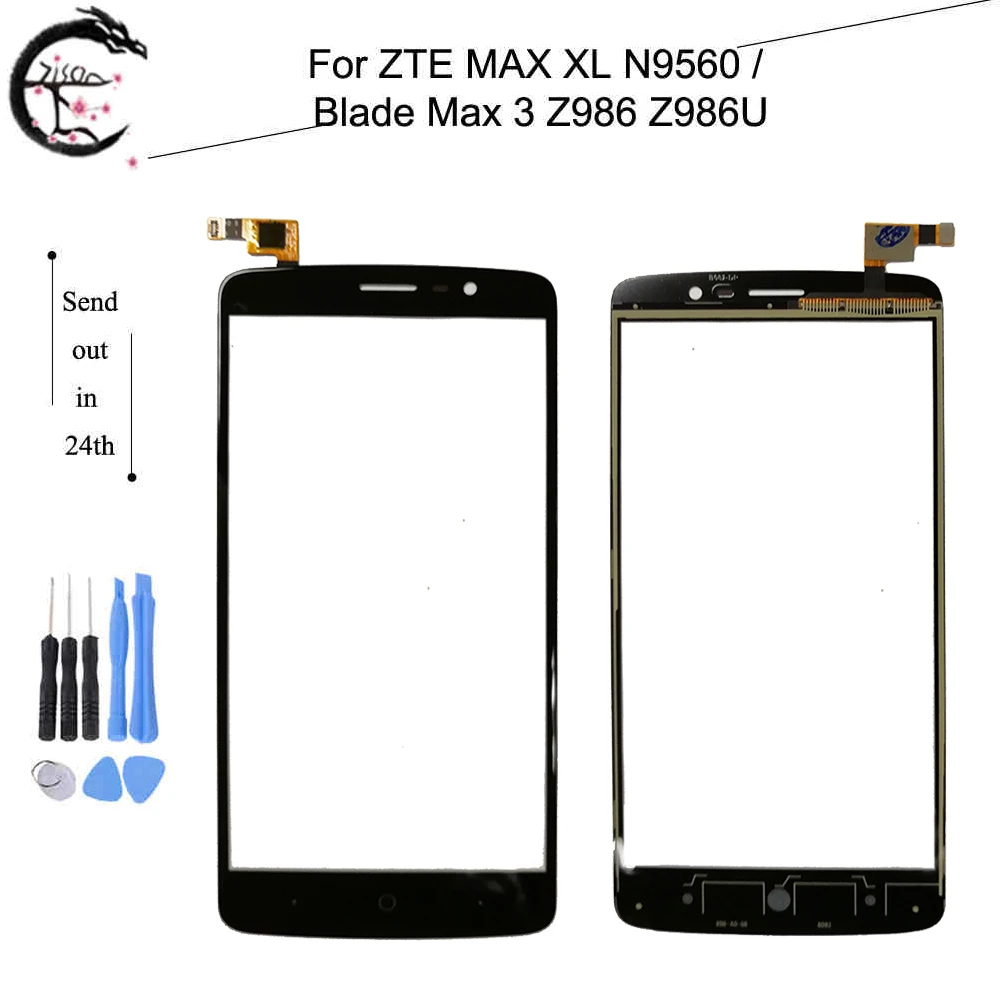 Сенсорная панель для zte Max XL N9560 сенсор дигитайзер экран с гибким кабелем Blade 3 Z986