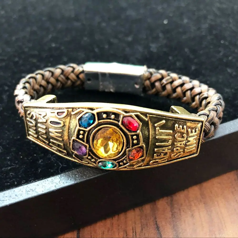 The Soul Stone Thanos браслеты Marvel Мстители браслеты с подвесками браслет с пантерой косплей ювелирные изделия для мужчин и женщин