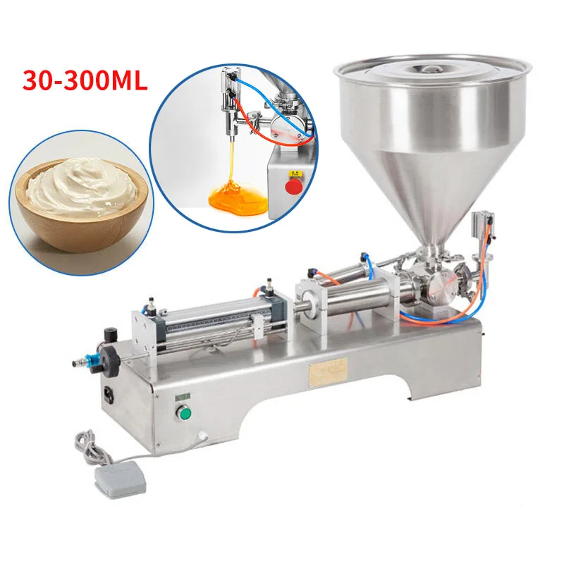 10-1000ml 10-1000 мл электрическая пневматическая Одиночная машина для наполнения пасты пчела зубная паста соус уход за кожей продукт машина для наполнения - Цвет: 10-1000ml