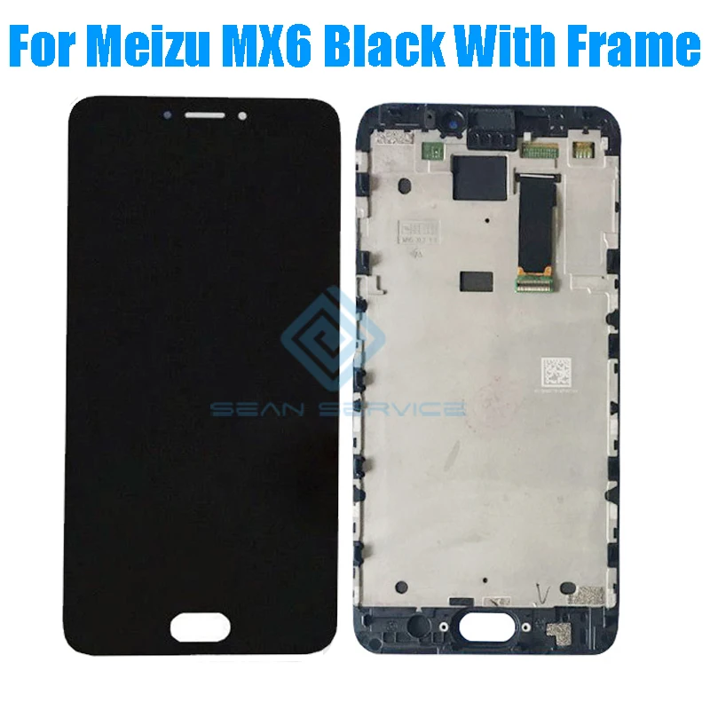 Для Meizu MX6 ЖК дисплей Дисплей с Сенсорный экран планшета Ассамблеи Замена Рамки 5.5