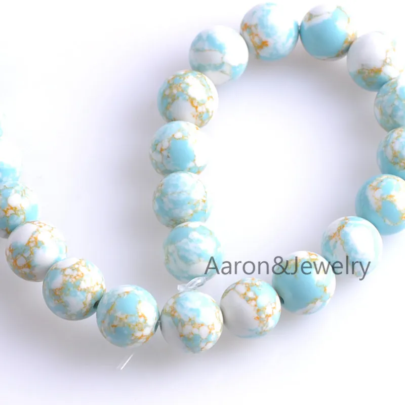 4/6/8/10/mm Round Cracked Crystal Natural Stone Loose Beads For Jewelry Diy making TRS0093 | Украшения и аксессуары