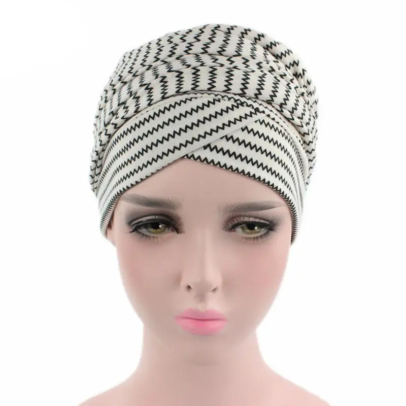 Африканская Кепка стрейч Женская мода мусульманская шапочка Skullies Кепка головной убор тюрбан головной убор Кепка Бохо химиотерапия шляпа с принтом Slouch Hat