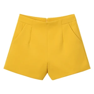 Шорты женские повседневные с завышенной талией, с широкими штанинами, в Корейском стиле, лето 2019