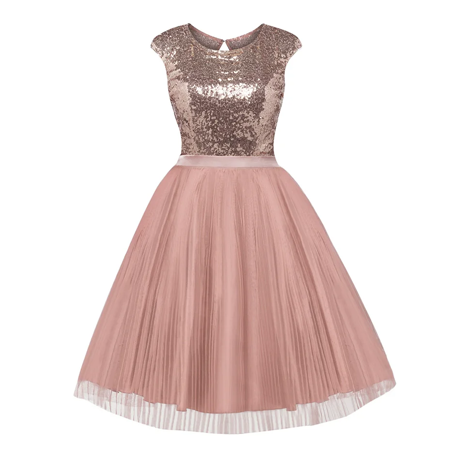 Dressv коктейльное платье с глубоким вырезом, розовые короткие коктейльные платья длиной до колена, на шнуровке - Цвет: Pink