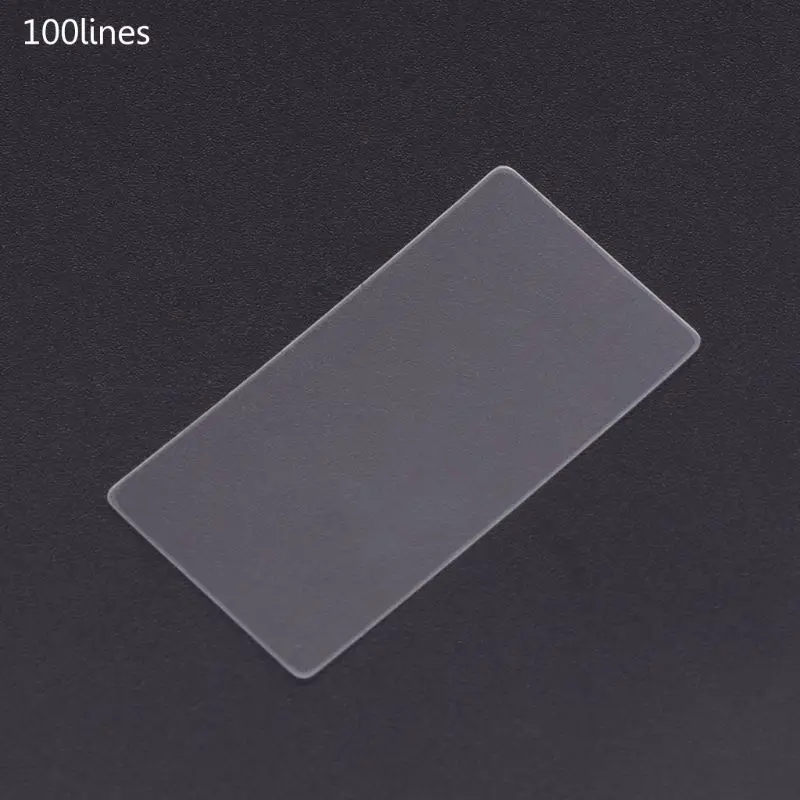 100 lines 36x38 мм Nano гравировка PET Trasmission Дифракционная решетка ультра точность - Цвет: 100 lines