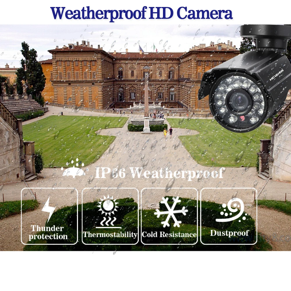 Система видеонаблюдения AHD 1080P гибридный видеорегистратор 16 каналов с камерами