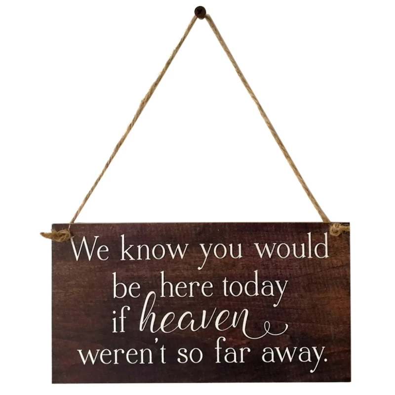 Funny Wooden Hanging Plaque Sign Memorial Wedding Engagement Board remembrance sign Accessory | Дом и сад