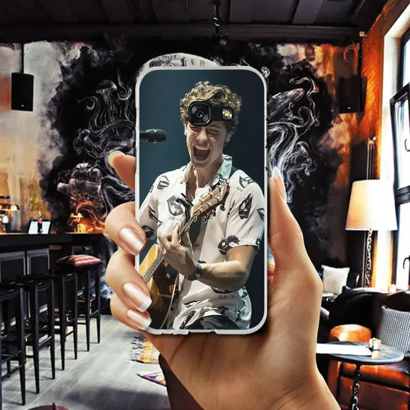 Soft Silicone Mobile Phone Cases For Samsung Galaxy A3 A5 A7 J1 J2 J3 J4 J5 J6 J7 2016 2017 2018 Bags Pop Singer Shawn Mendes |