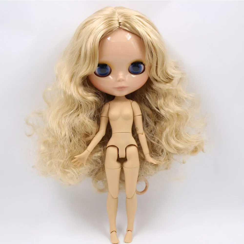 Ледяная Обнаженная кукла Blyth No. BL3157 Flaxen hair 1/6 bjd, pullip, licca, jerryberry - Цвет: C nude doll