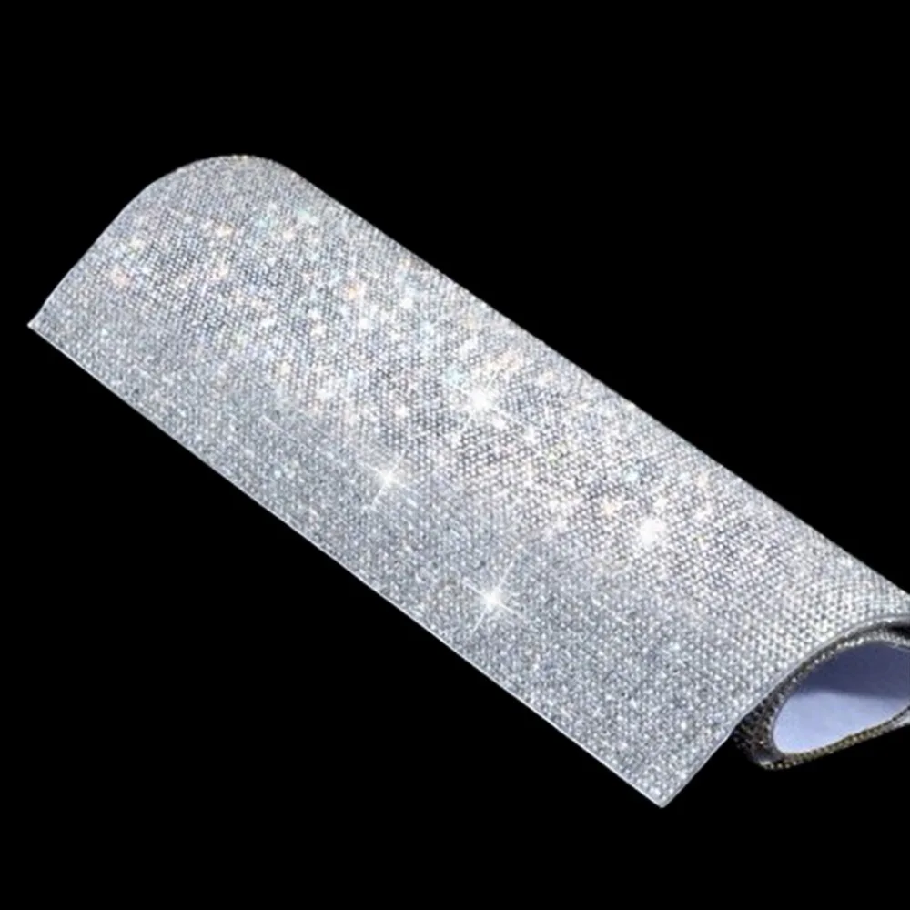Прозрачные стразы на сетчатой основе для горячей фиксации 24*40 см AB/ Crystal |