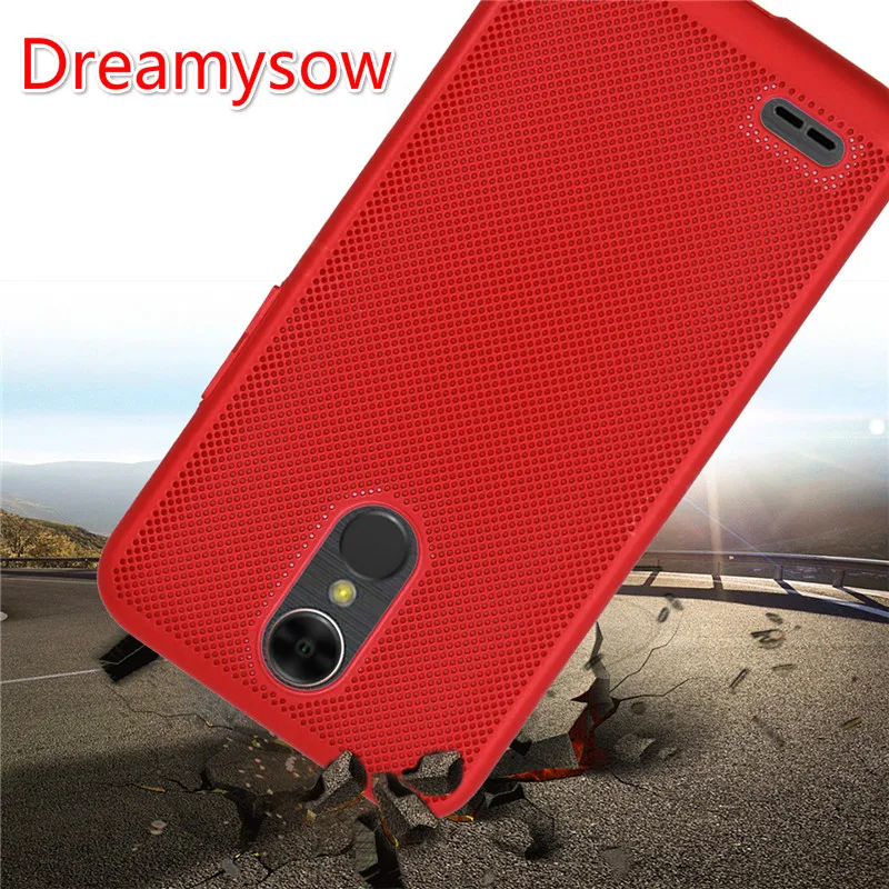 Роскошная охлаждающая задняя крышка для LG K10 2017 2018 Q8 V30 Q6 чехол матовый Полный PC