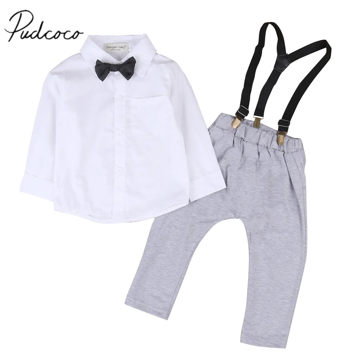 2 шт. однотонные белые рубашки с длинным рукавом для мальчиков |