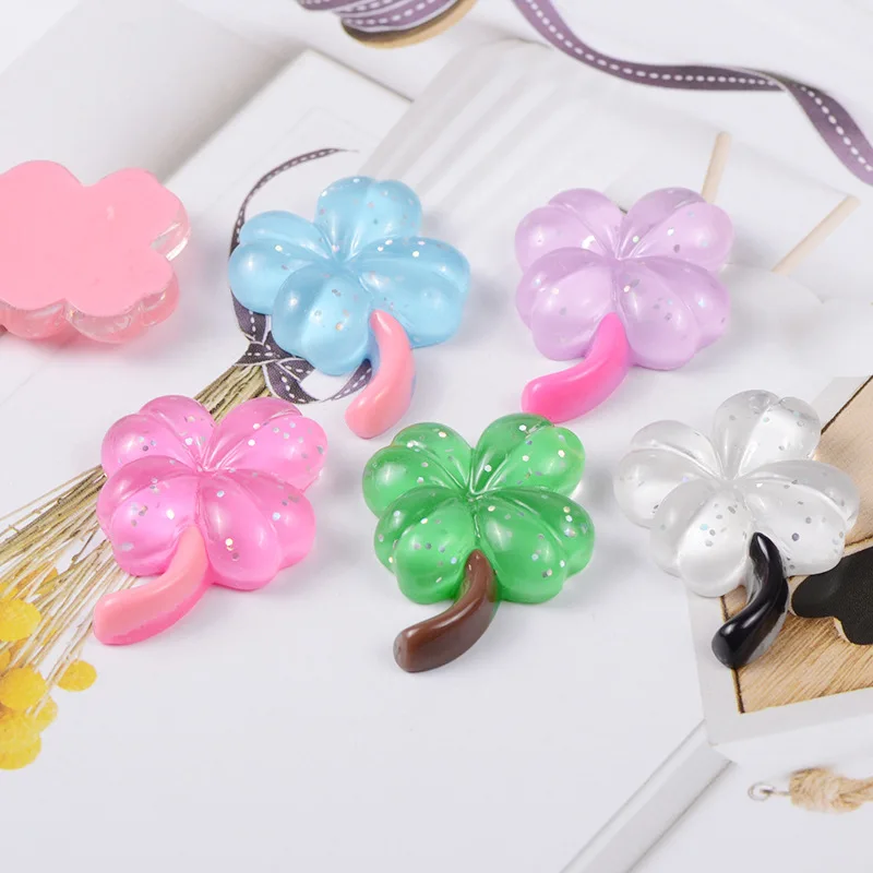 Boxi15pcs/упаковка поставки слаймов игрушки Новые DIY смолы блеск цветок клейкие
