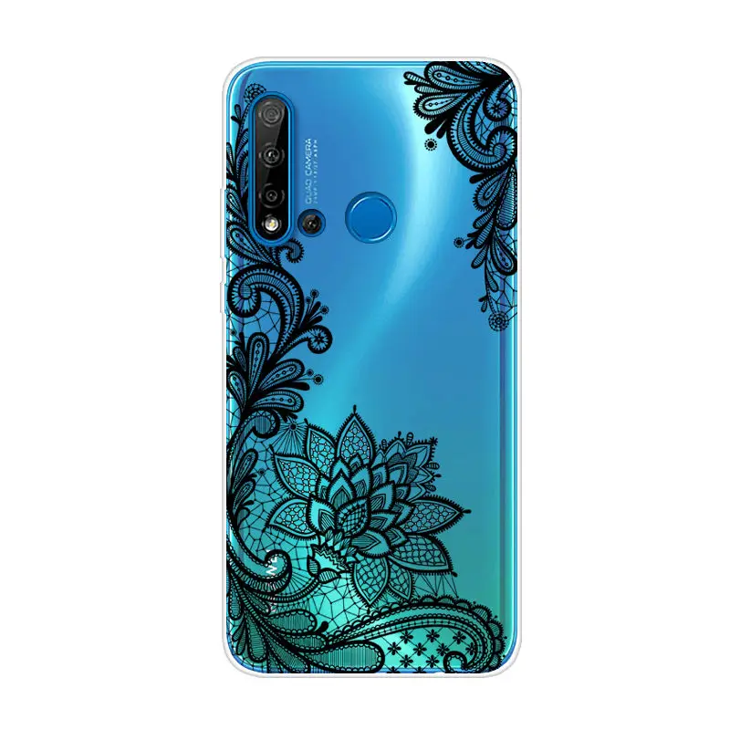 Мультяшный чехол для Huawei P20 lite 2019 мягкий силиконовый задней панели телефона GLK LX1
