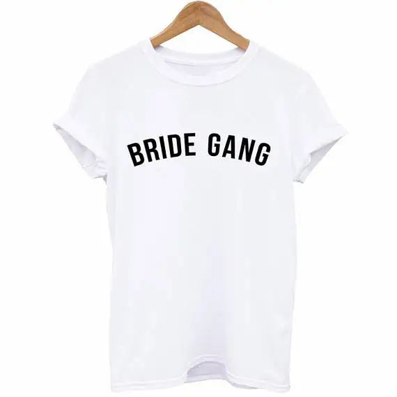 Женская рубашка для невесты надпись Bride Tribe подарок подруге отряд Невеста