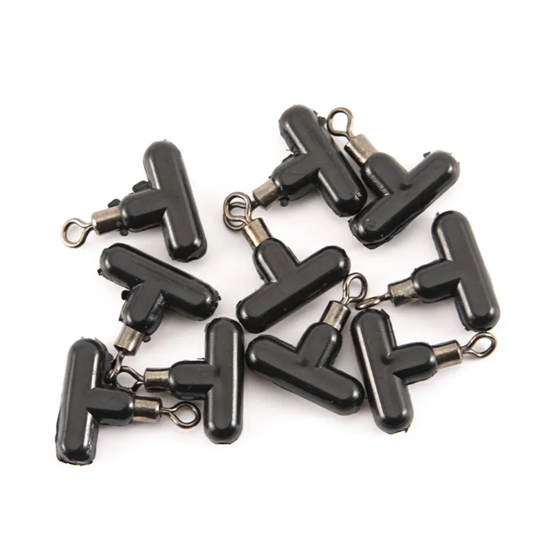 

10PCS/LOT Cross-Line Swivels & Bead Pulley Slide Rig Connector Luminous Green Saltwater Fishing Terminal Tackle