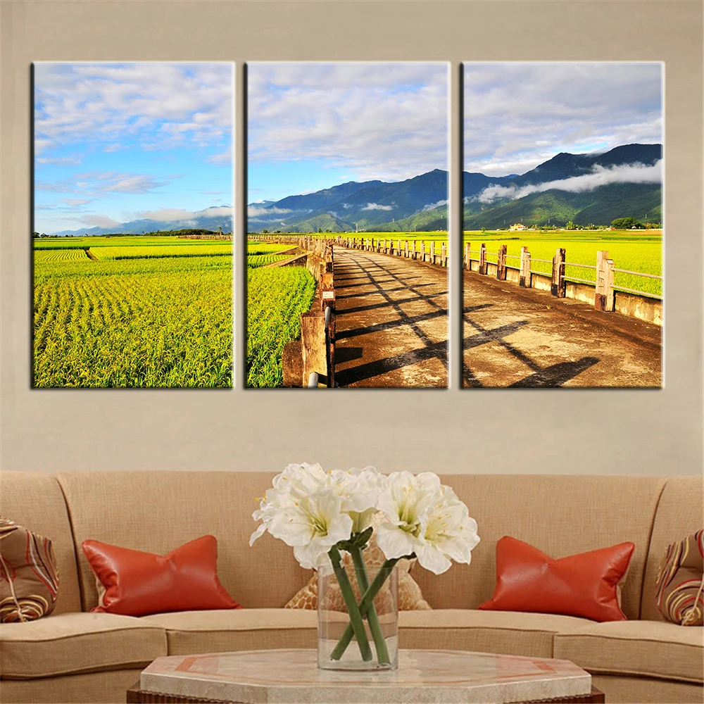 3 шт. декоративные картины на холсте масляная краска|paint on canvas|painting mountainart pictures |