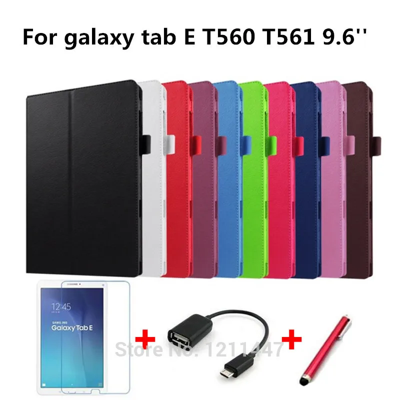 Чехол для samsung Galaxy Tab E 9 6 T560 T561 тонкий складывающийся Чехол-книжка чехол-подставка