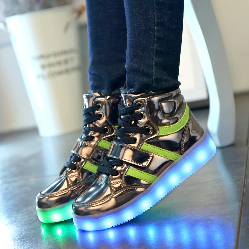 Светящиеся кроссовки со светодиодной подсветкой Размеры 25 36|children lighting shoes|shoes
