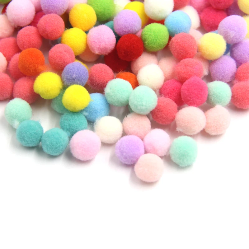 500PCS 10MM DIY Soft Pom Poms Ball Pompoms Balls Handmade Craft Tools Home Garden&ampWedding Decoration&ampSewing Accessorie 2Styles | Дом и