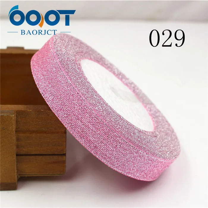 OOOT BAORJCT 1710181,15 мм 33 цвет дополнительно 25 ярдов Зеленый луковая лента, свадебное платье ленты, подарочная упаковка, DIY ручной материал - Цвет: 029