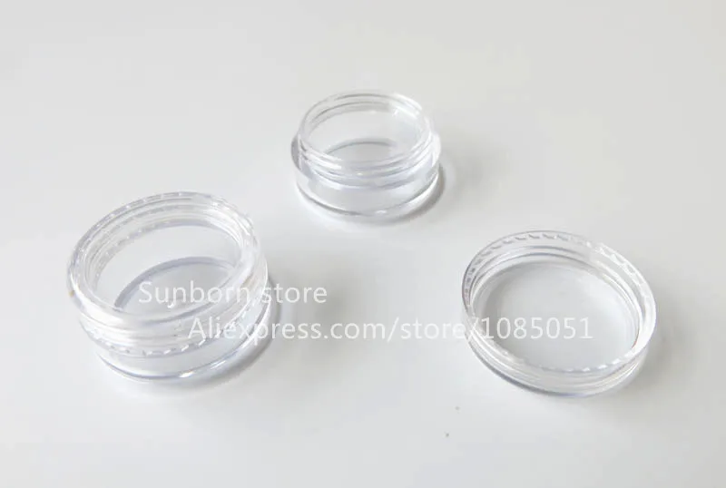 Promotion 20 x 3G Plastic Jars 3 g cream jars 3ml sample cosmetic bottles | Красота и здоровье