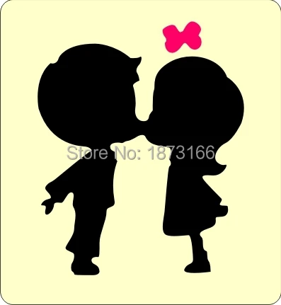 

Lovers shape wooden dies for scrapbooking 15.8mm thick