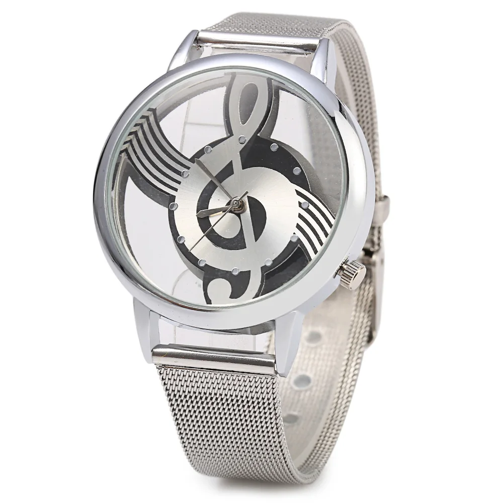 Брендовые кварцевые часы женские модные уникальный циферблат стальной сетчатый