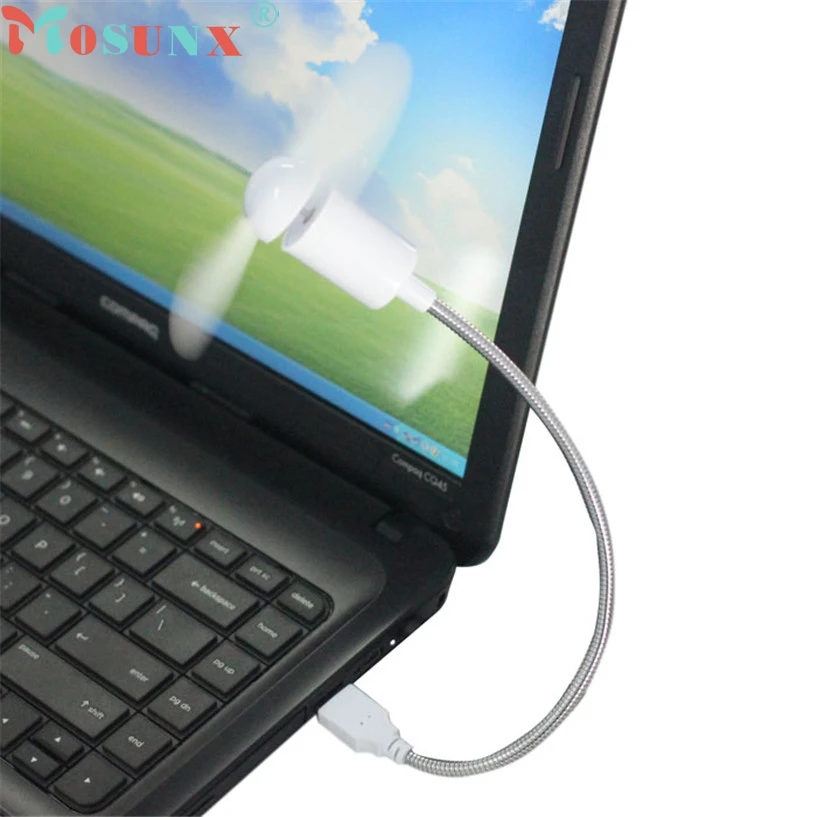 Mosunx Новый Mecall белый гибкий USB мини вентилятор охлаждения кулер для ноутбука