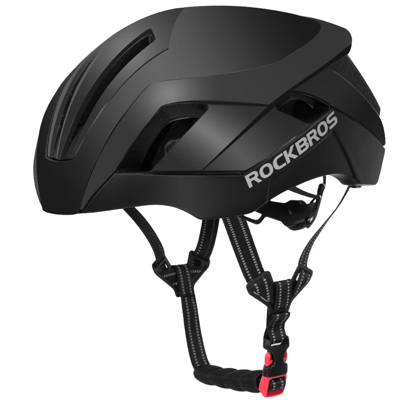 Black ROCKBROS 3 в 1 пневматические спортивные шлемы Светоотражающие MTB дорожный велосипедный шлем защитный светильник цельнолитые велосипедные шлемы - Цвет: Black