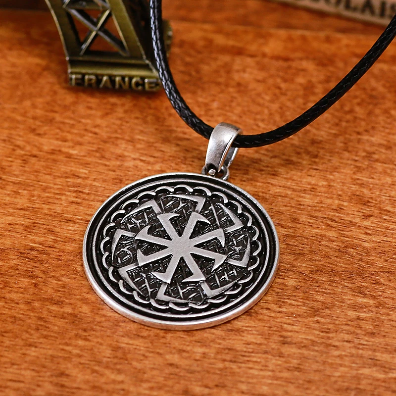 Славянский двойной символ коловрата очарование древнее серебро стержень