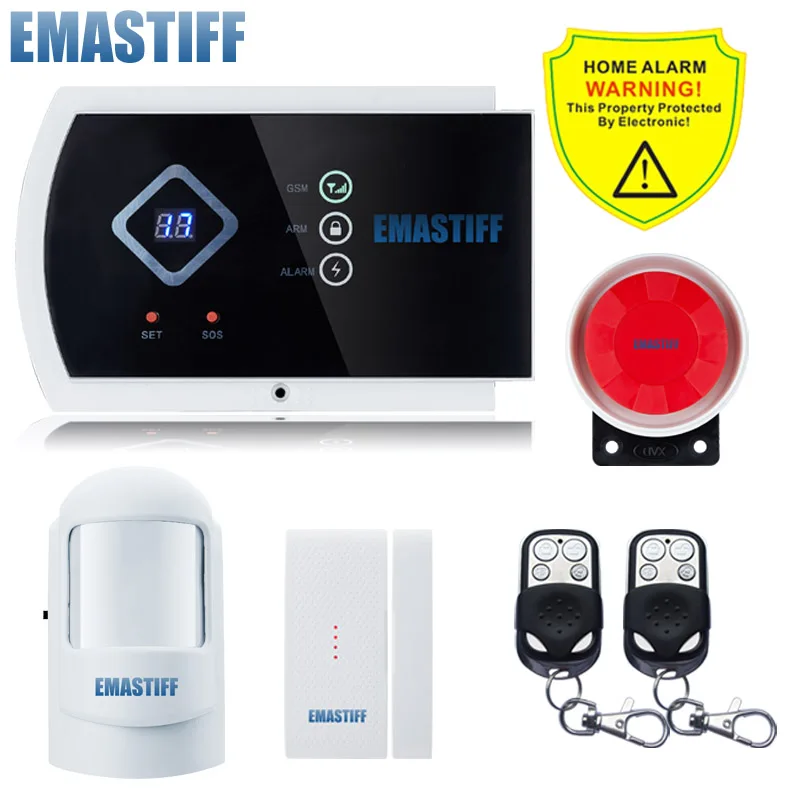 Bundle H G10A светодиодный дисплей Pet Immune PIR сенсор Поддержка Android APP 99+ 2 зоны Беспроводная GSM домашняя система охранной сигнализации - Цвет: Bundle H