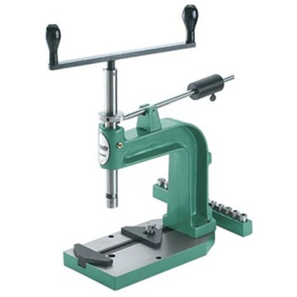 

Desktop Hand Tapping Machine, Cast Iron, New Precision Manual Tapper Set Screw Tool with 9pcs chucks CICI
