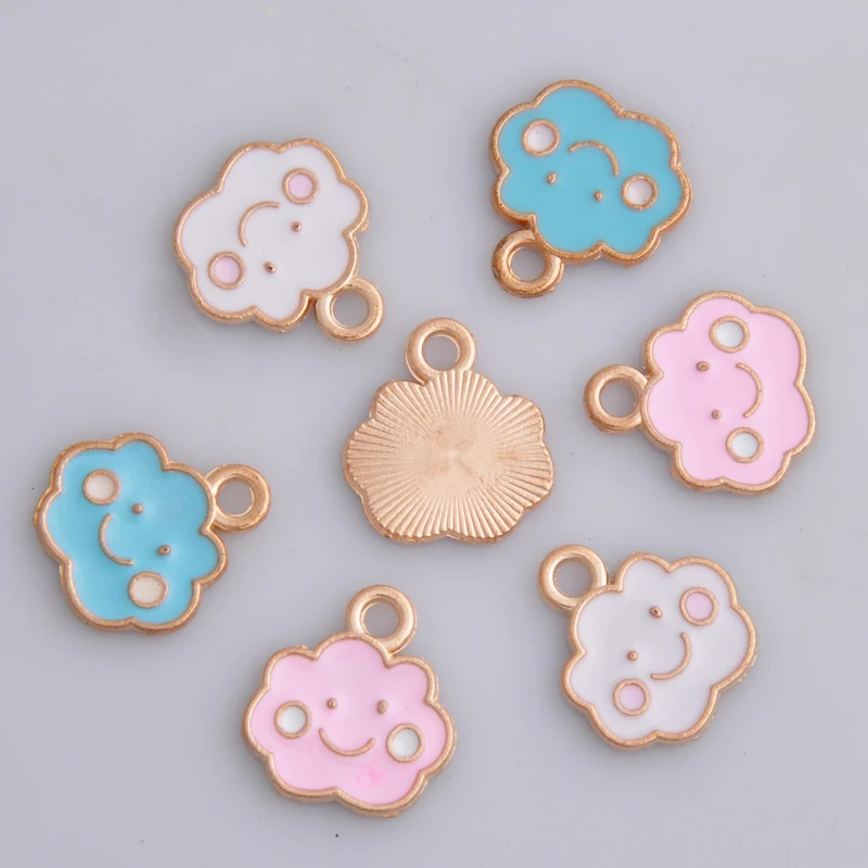 Эмалированные Подвески в виде смайликов безделушки бутики металлические