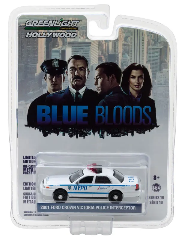 GL 1: 64 NYPD 2001 Ford Crown Victoria литая модель автомобиля металлические игрушки подарок на день рождения для детей мальчик