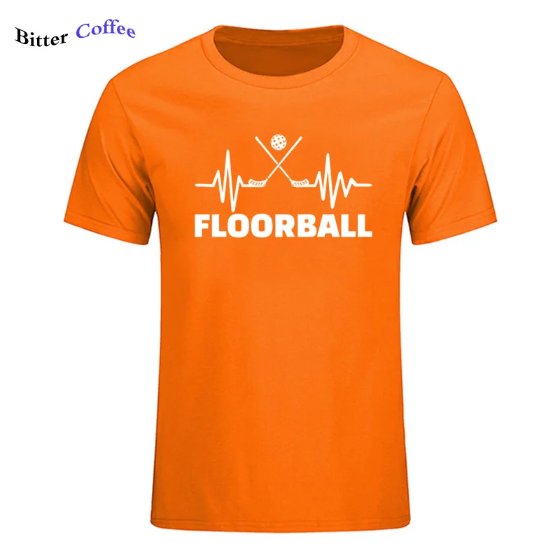 17 Мужская футболка Floorball Fan ECG для мужчин, Качественная мужская футболка с круглым вырезом и коротким рукавом, модная брендовая футболка - Цвет: 17