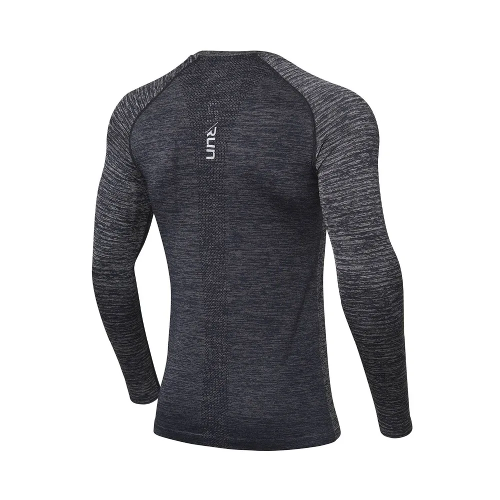 Мужская футболка с длинными рукавами Li Ning облегающая бесшовная Спортивная из