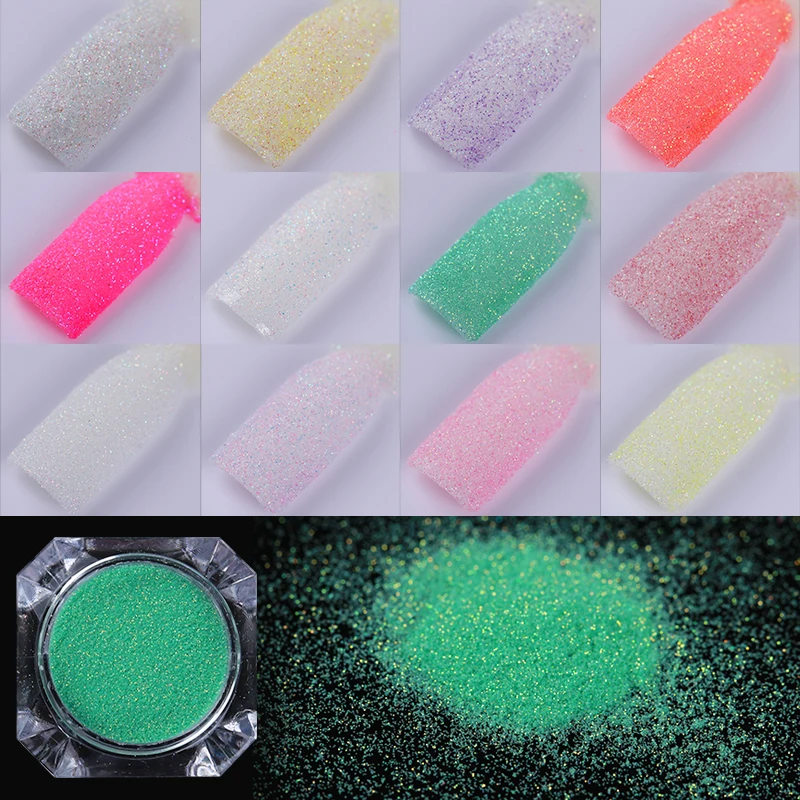 Голографический блестящий для ногтей порошок градиент лазер блестящая сахарная пудра пигмент пыль розовая фиолетовая для украшения ногтей маникюр декор