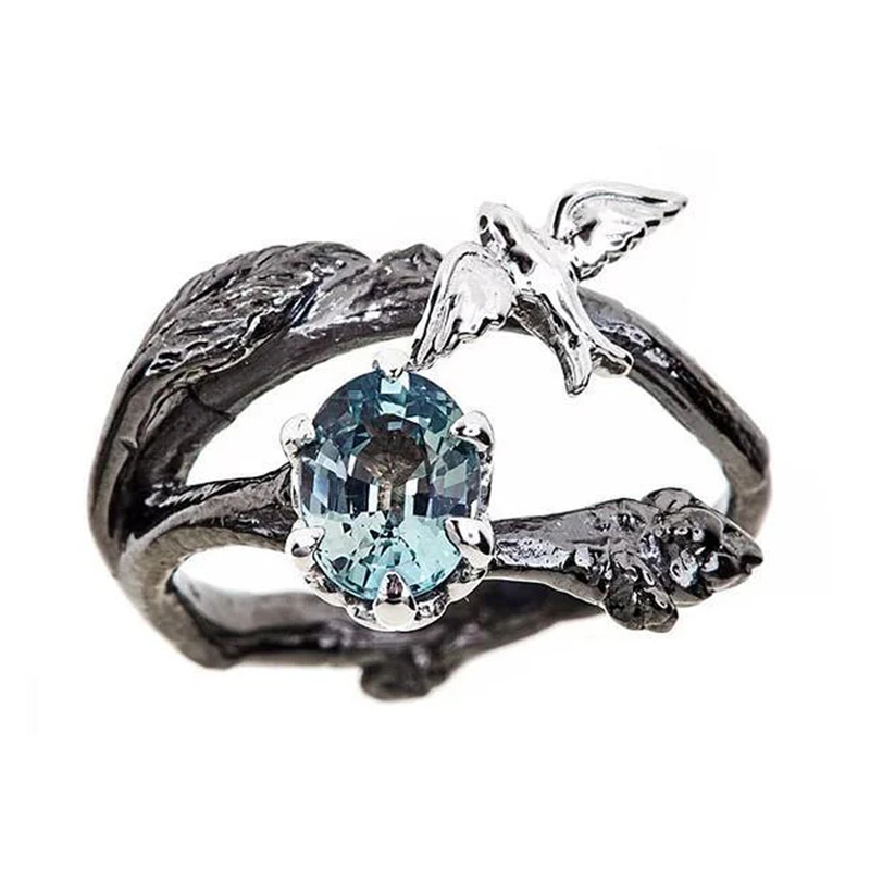 ROMAD цветок Виноградная лоза кристалл золотой цвет 1 пара Кольца Bijoux Vine лист